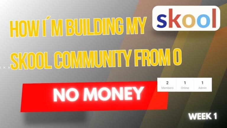 How to Build a Skool Community From Scratch (Step-by-Step Guide)