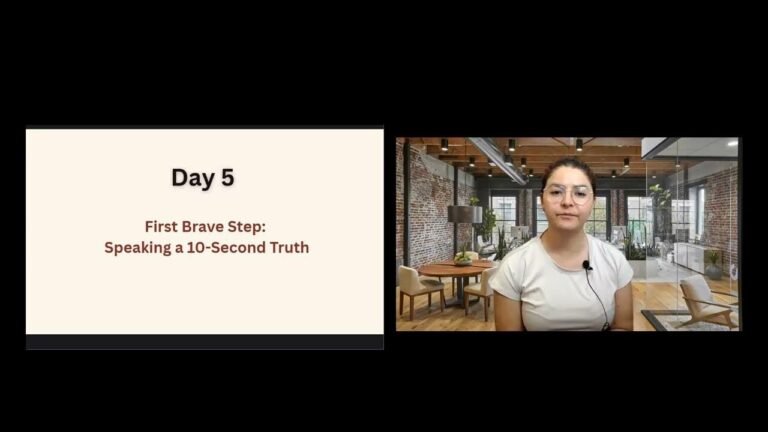 Speak Your Truth in 10 Seconds: Day 5 Shame-Breaking Challenge