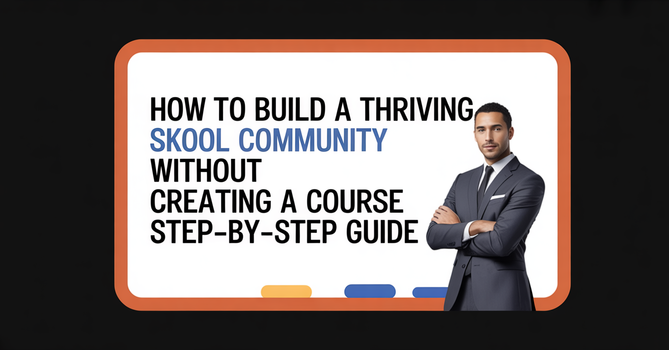 How to Build a Thriving Skool Community Without Creating a Course (Step-by-Step Guide)