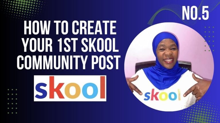 How to Create Your First Skool Post (Step-by-Step Guide)